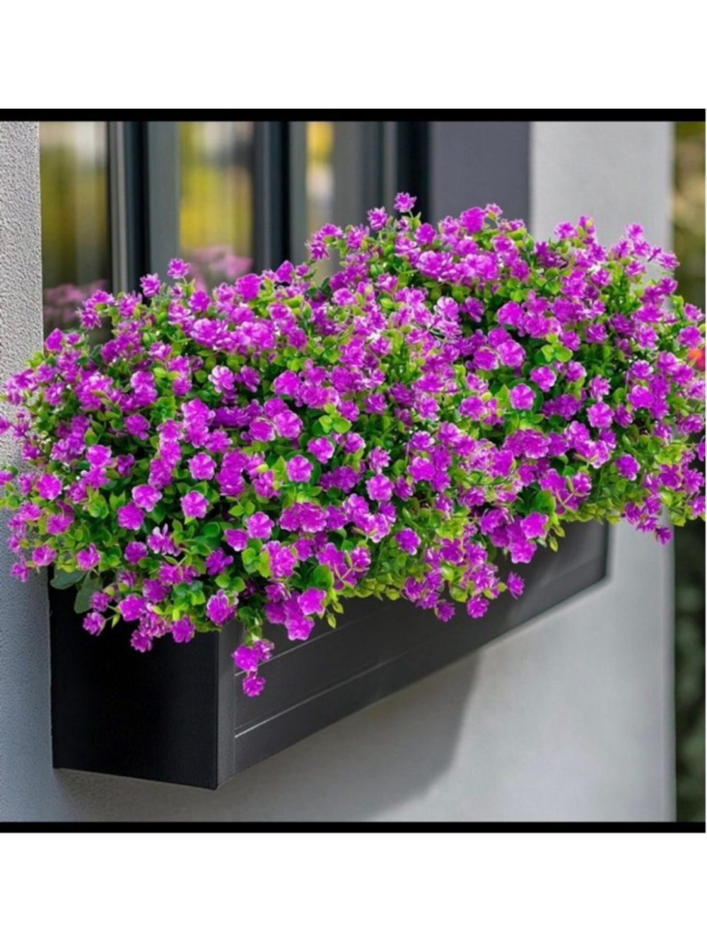 Artificial Flowers Outdoor Fake Plants - 12 Bundles UV Resistant No Fade Faux - Picture 2 of 4